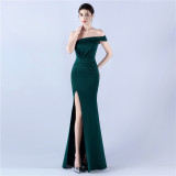 Women Off Shoulder Formal Party Evening Dress