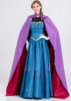 Halloween Snow Queen Anna Princess Dress Performance Costume