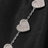 Fashionable Heart-Shaped Zircon Hand Jewelry