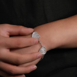 Fashionable Heart-Shaped Zircon Hand Jewelry