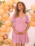 Women's Summer V-Neck Maternity Dress