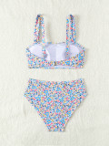 Floral High Waist Sexy Bikini Two Pieces Swimsuit