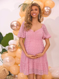 Women's Summer V-Neck Maternity Dress