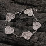 Fashionable Heart-Shaped Zircon Hand Jewelry