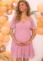 Women's Summer V-Neck Maternity Dress
