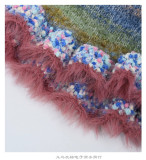 Women's Autumn Winter Trend Rainbow Gradient Knitting Hat