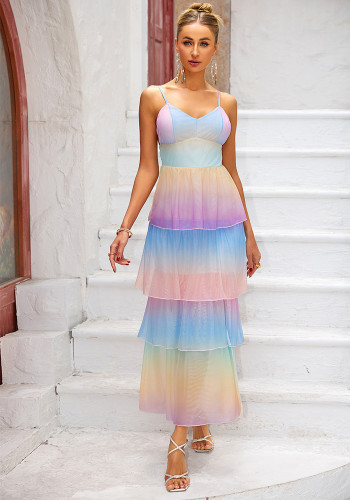 Women V-Neck Bubble Short Sleeve Print Jumpsuit