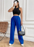 Women Casual Drawstring Vertical Striped Sweatpants