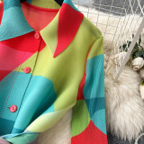 Print Women Summer Loose Slim Fit Casual Pleated Dress