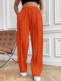Women Casual Drawstring Vertical Striped Sweatpants