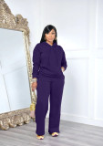 Women Casual Hoodies and Pant Two Piece Set
