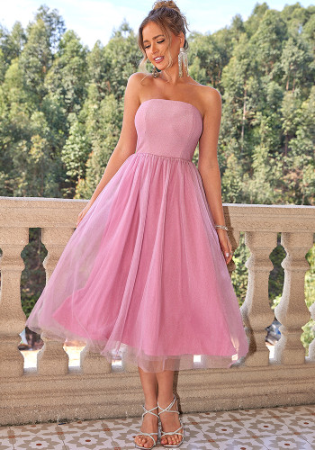 Sexy Strapless A-Line Formal Party Dress