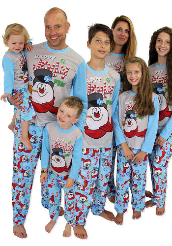Christmas Family Wear Printed Long Sleeve Pajama Set