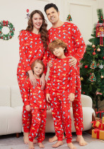 Christmas Family Wear Christmas Tree Snowman Deer Print Pajama Set
