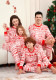 Christmas Family Wear Elk Cartoon Round Neck Pajama Set