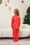 Christmas Family Wear Christmas Tree Snowman Deer Print Pajama Set