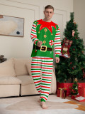 Christmas Family Wear Elf Print Pajama Set