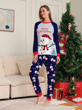 Christmas Family Wear White Snowman Pajama Set