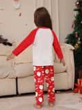Christmas Family Wear Santa Claus Print Round Neck Pajama Set
