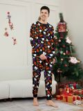 Halloween Family Wear Party Devil Pumpkin Wizard Print Pajama Set
