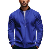 Autumn Stand Collar Men's American Zipper Long-Sleeved Baseball Jacket