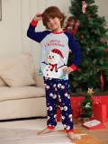 Christmas Family Wear White Snowman Pajama Set