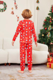 Christmas Family Wear Christmas Tree Snowman Deer Print Pajama Set