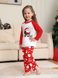 Christmas Family Wear Santa Claus Print Round Neck Pajama Set