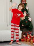 Christmas Family Wear Deer Short Sleeve Print Pajama Set
