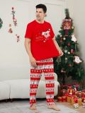 Christmas Family Wear Deer Short Sleeve Print Pajama Set