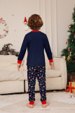 Christmas Family Wear Hat White Beard American Holiday Party Print Pajama Set