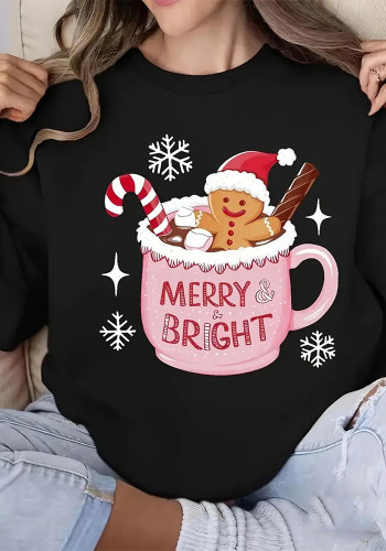 Women's Christmas Printing Long-Sleeved Tops