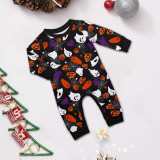 Halloween Family Wear Party Devil Pumpkin Wizard Print Pajama Set