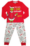 Christmas Family Wear Printed Long Sleeve Round Neck Pajama Set