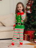 Christmas Family Wear Elf Print Pajama Set