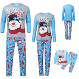 Christmas Family Wear Printed Long Sleeve Pajama Set