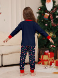 Christmas Family Wear Hat White Beard American Holiday Party Print Pajama Set