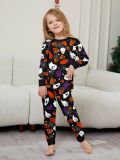 Halloween Family Wear Party Devil Pumpkin Wizard Print Pajama Set