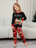 Christmas Family Wear Car Snowman Christmas Tree Print Pajama Set