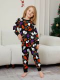 Halloween Family Wear Party Devil Pumpkin Wizard Print Pajama Set