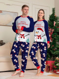 Christmas Family Wear White Snowman Pajama Set