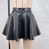 Women Pu Leather Pants Skirt