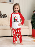 Christmas Family Wear Santa Claus Print Round Neck Pajama Set