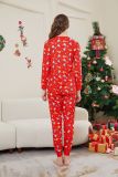 Christmas Family Wear Christmas Tree Snowman Deer Print Pajama Set