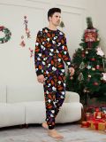 Halloween Family Wear Party Devil Pumpkin Wizard Print Pajama Set