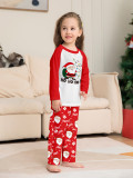 Christmas Family Wear Santa Claus Print Round Neck Pajama Set