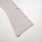 Women Fall Solid Long Sleeve Hooded Gathered Bodycon Dress