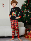 Christmas Family Wear Car Snowman Christmas Tree Print Pajama Set