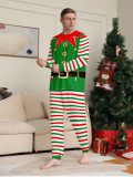 Christmas Family Wear Elf Print Pajama Set