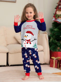 Christmas Family Wear White Snowman Pajama Set